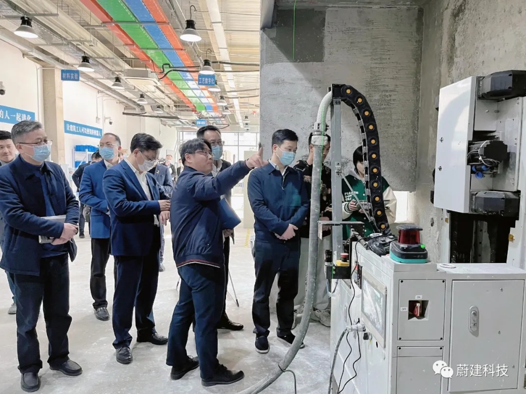 上海市经信委领导来蔚建开展大走访、大排查工作