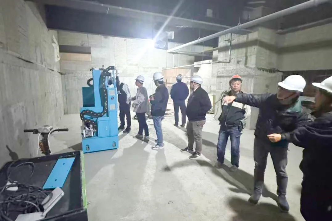 蔚建抹灰机器人开启中国台湾智能建造新征程
