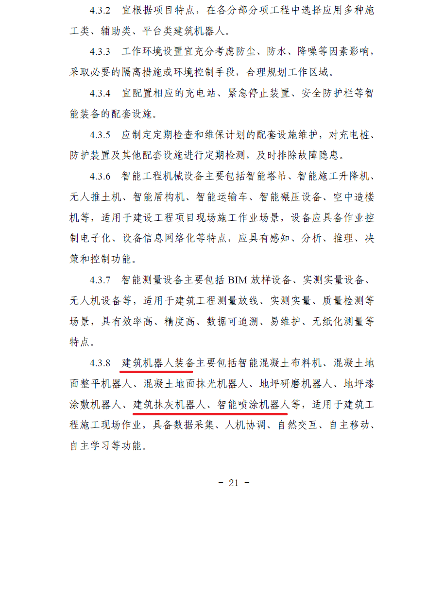 合肥印发智能建造技术导则 抹灰机器人、喷涂机器人、智能钢筋加工设备在列