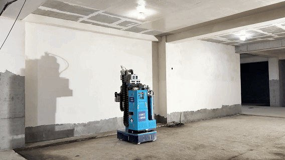 蔚建机器人 “尖兵” 集结，上海建工一建集团力推“内墙粉刷系列机器人”的规模化应用