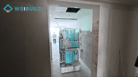 【项目案例】酒店精装修迈入机器人时代，蔚建喷涂机器人无锡汉庭酒店项目应用(图4)